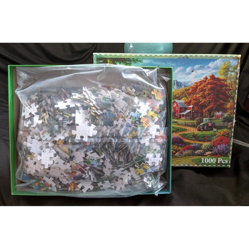 1000 Piece Puzzle Country Life Jigsaw Puzzles For Adults Large 27.5 x 19.6 In - Picture 3 of 3